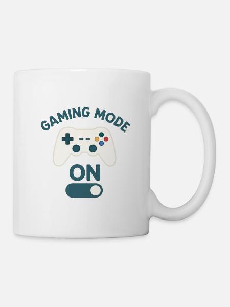 Gaming Mode On - jetzt wird gespielt - Tasse - Weiß