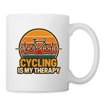 Cycling Therapy Vintage Cycling Bike Bike - Mug - white - Right