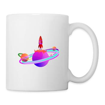 Schläger - Tasse - Weiß - Rechts