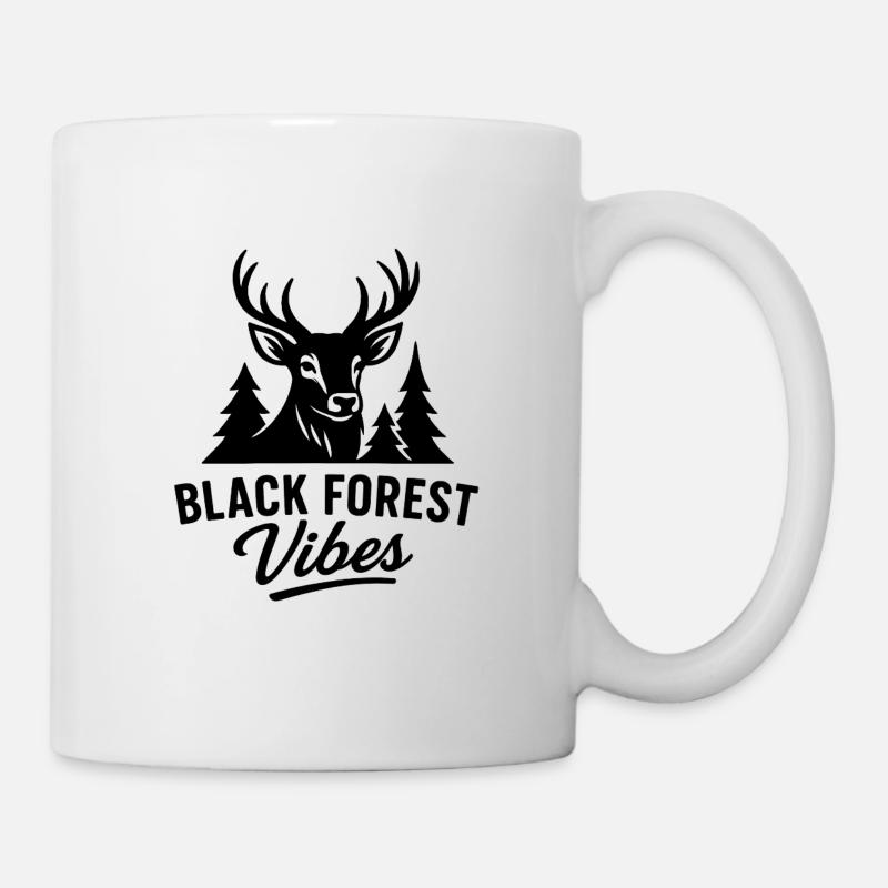 Black Forest Vibes Hirsch - Tasse - Weiß