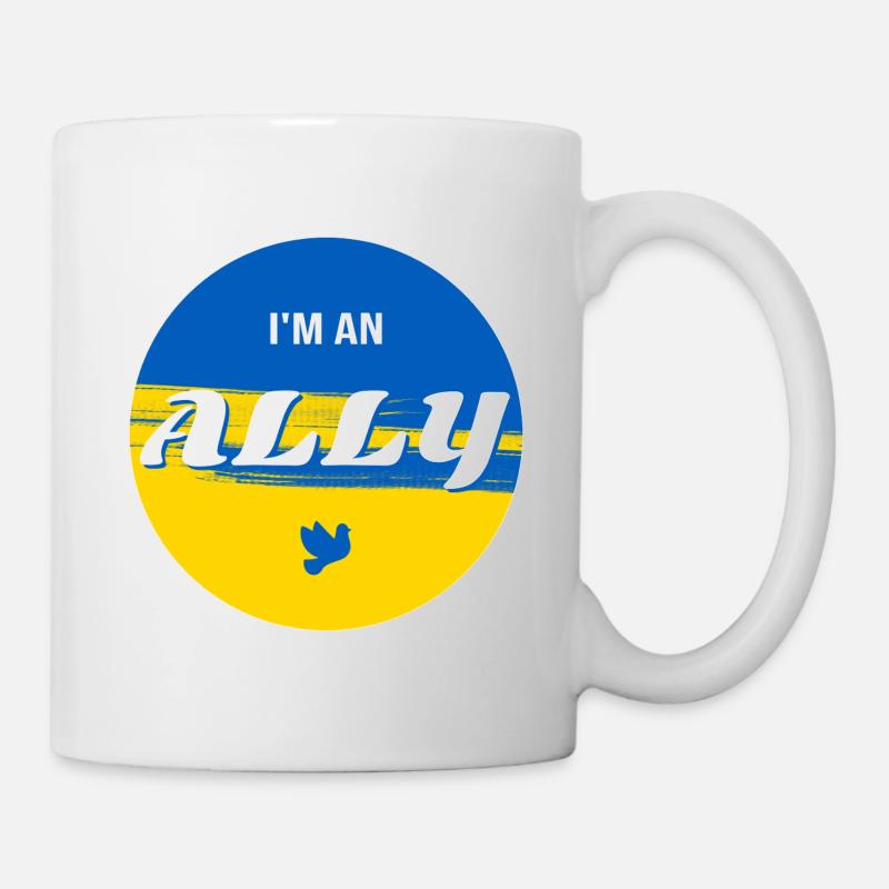 Ukraine ALLY - Tasse - Weiß