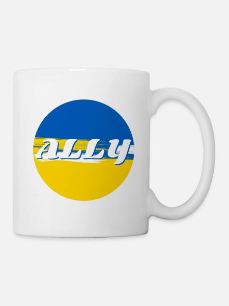 Ally Ukraine - Tasse - Weiß