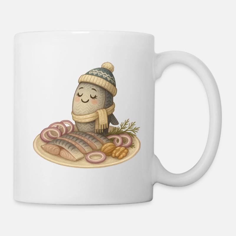 Stolzer Hering - Tasse - Weiß