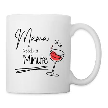 Maman a besoin d’une minute - Mug blanc - blanc - Droite