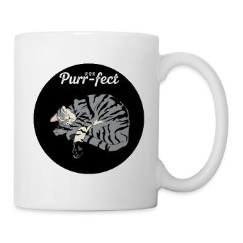 Chat Dormant Purr-Fect - Mug blanc - blanc - Droite