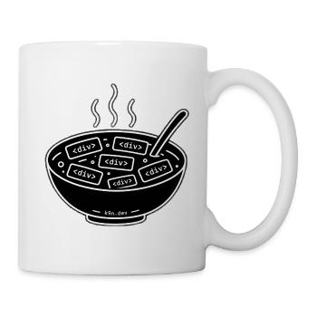 <div> Soup — Semantic HTML - Tasse - Weiß - Rechts