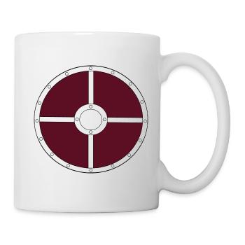 Wikinger_Schild - Tasse - Weiß - Rechts
