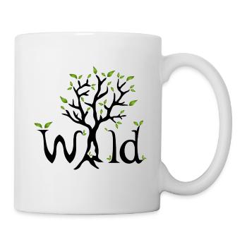Wald Baum Natur Laub Geschenke Laub Blätter - Tasse - Weiß - Rechts