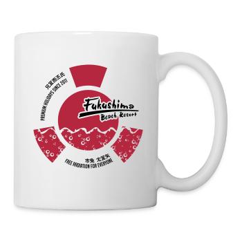 Fukushima Beach Resort (schwarzes CLASSIC-Shirt) - Tasse - Weiß - Rechts
