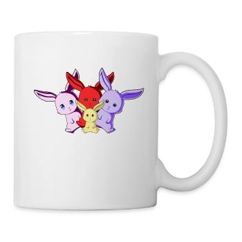 Häschen-Team - Tasse - Weiß - Rechts