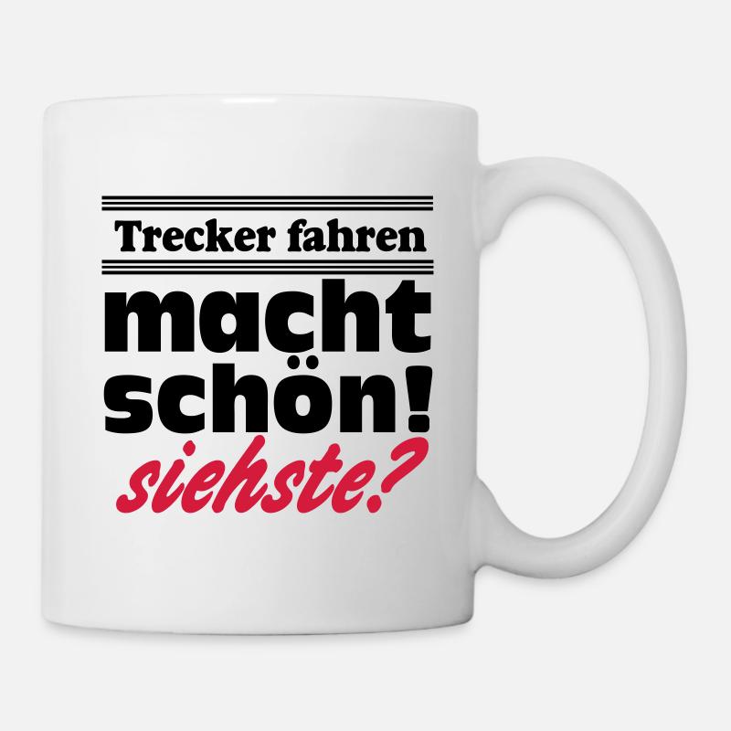 Traktor , Trecker , Trecker fahren (25) - Tasse - Weiß