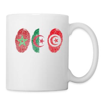 MAGHREB UNITED المغرب LOGO - Tasse - Weiß - Rechts