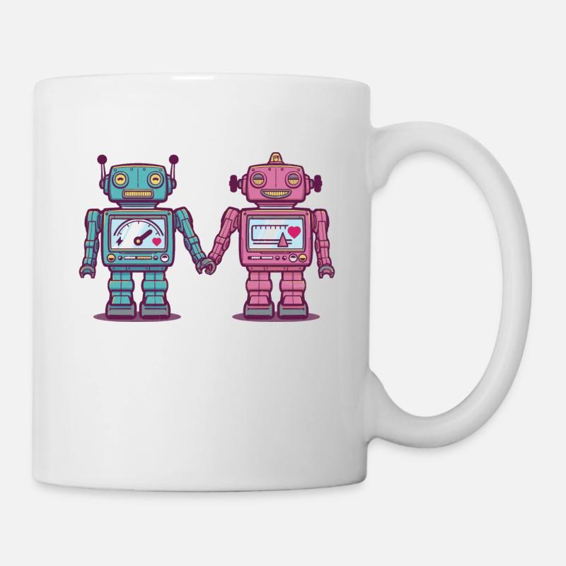 Loving Robots - Mug - white