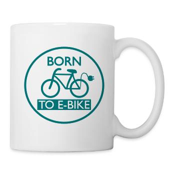 Born To E-Bike - Tasse - Weiß - Rechts