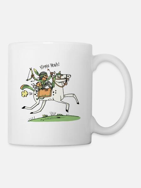 Indian horse / kidscontes - Mug - white