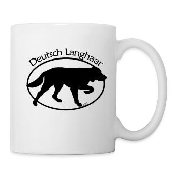 Deutsch Langhaar - Tasse - Weiß - Rechts