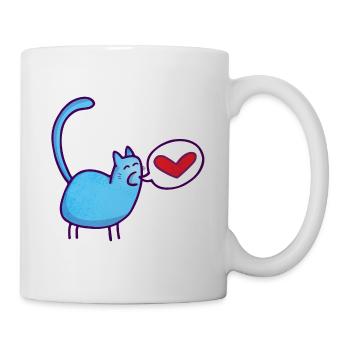 les chats aiment - Mug blanc - blanc - Droite