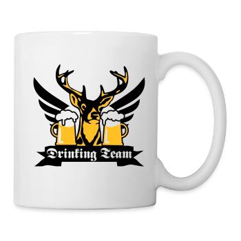 176 Super cerf drink team aile bière - Mug blanc - blanc - Droite