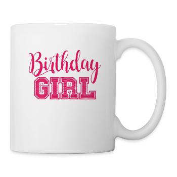 Fille d'anniversaire - Mug blanc - blanc - Droite