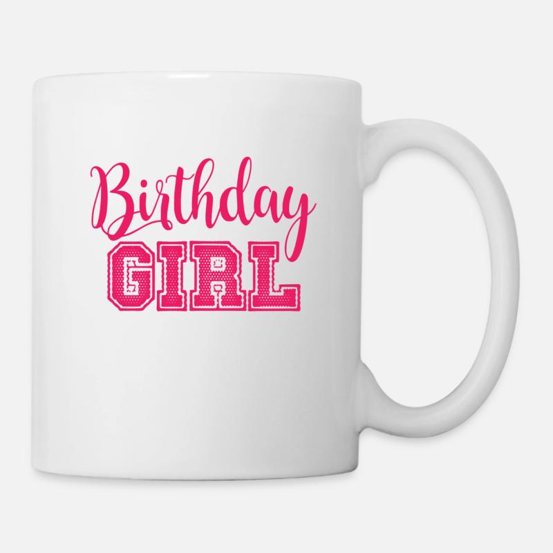 Fille d'anniversaire - Mug blanc - blanc