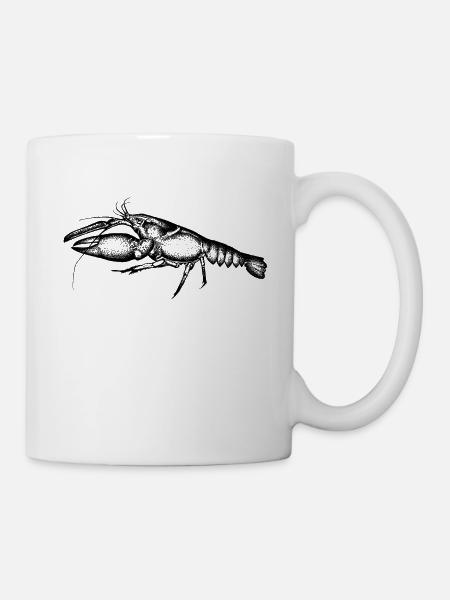 Edelkrebs - Tasse - Weiß