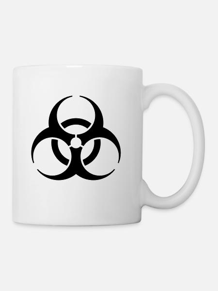 Biohazard Biohazard Symbole de danger - Mug blanc - blanc
