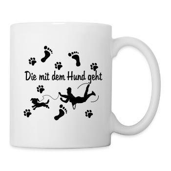 Le chien s'en va! - Mug blanc - blanc - Droite