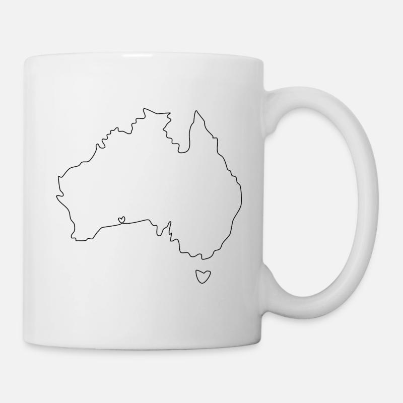 AUSTRALIA heart - Mug - white