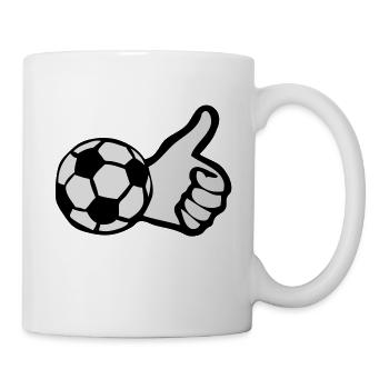 football ok pouce valide aime1 - Mug blanc - blanc - Droite