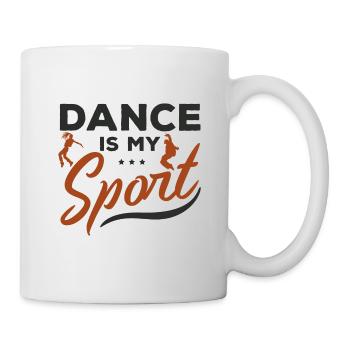 dance is my sport I gift t-shirt I sport dancer - Mug - white - Right