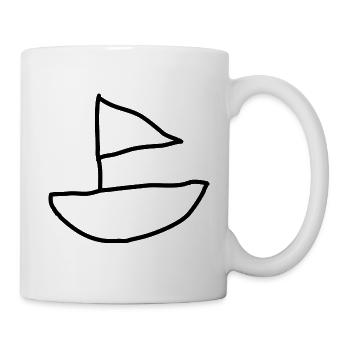 Voilier - Mug blanc - blanc - Droite