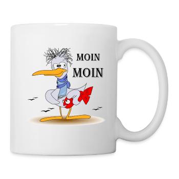 Moin Moin - Mug blanc - blanc - Droite