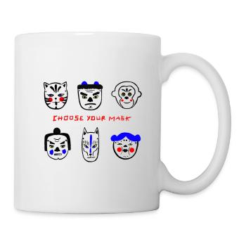 Choose your mask - Mug - white - Right