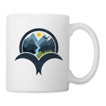 Fluss der Natur - Tasse - Weiß - Rechts