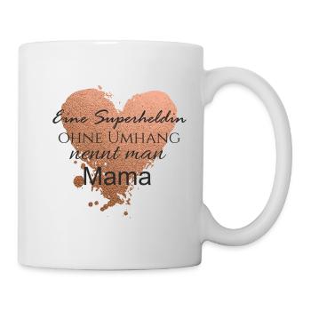 Mama Superheldin - Tasse - Weiß - Rechts