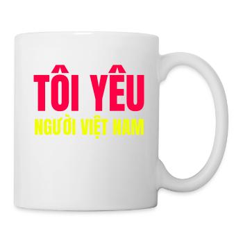 Ich liebe vietnamesische Menschen - Tasse - Weiß - Rechts