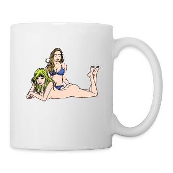 Sexy girls érotique femme nue Bikini Fantasy - Mug blanc - blanc - Droite