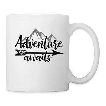 Aventure attend - Mug blanc - blanc - Droite
