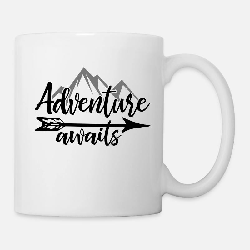 Aventure attend - Mug blanc - blanc
