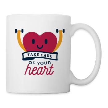 Cardiovascular disease heart attack health - Mug - white - Right