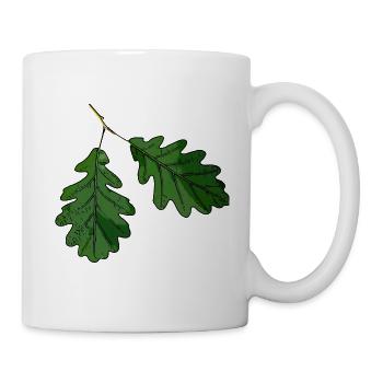 Oak leaf oak leaf - Mug - white - Right