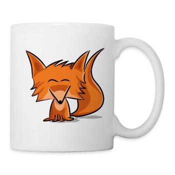 Cute fox - Mug blanc - blanc - Droite