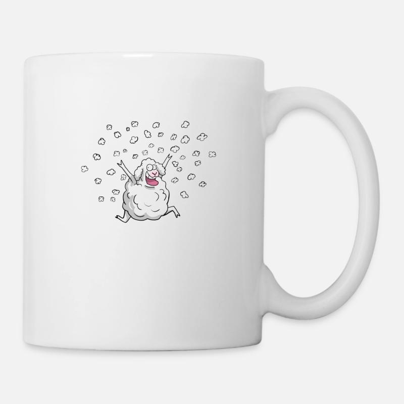 Schaf im Schnee - Tasse - Weiß