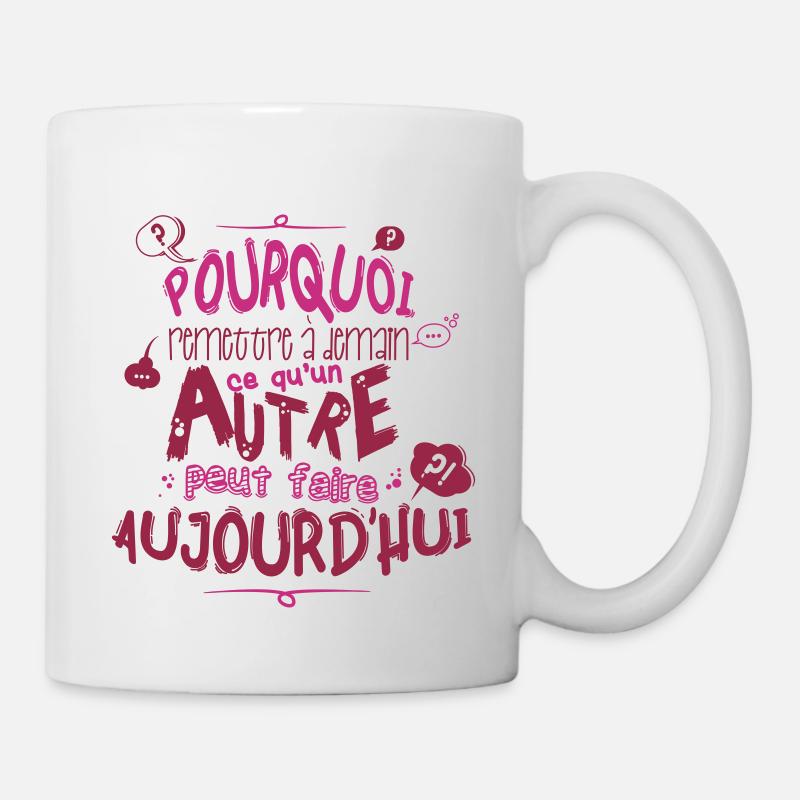 Citation de fonctionnaire - Mug blanc - blanc