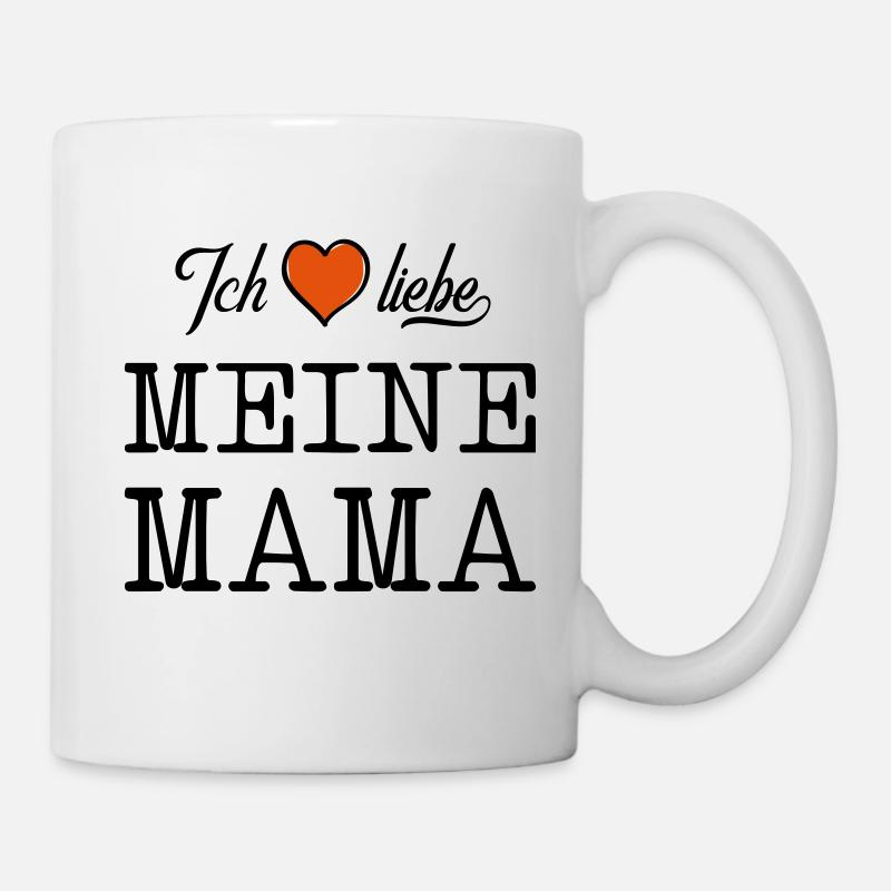 ich liebe meine mama herz - Tasse - Weiß