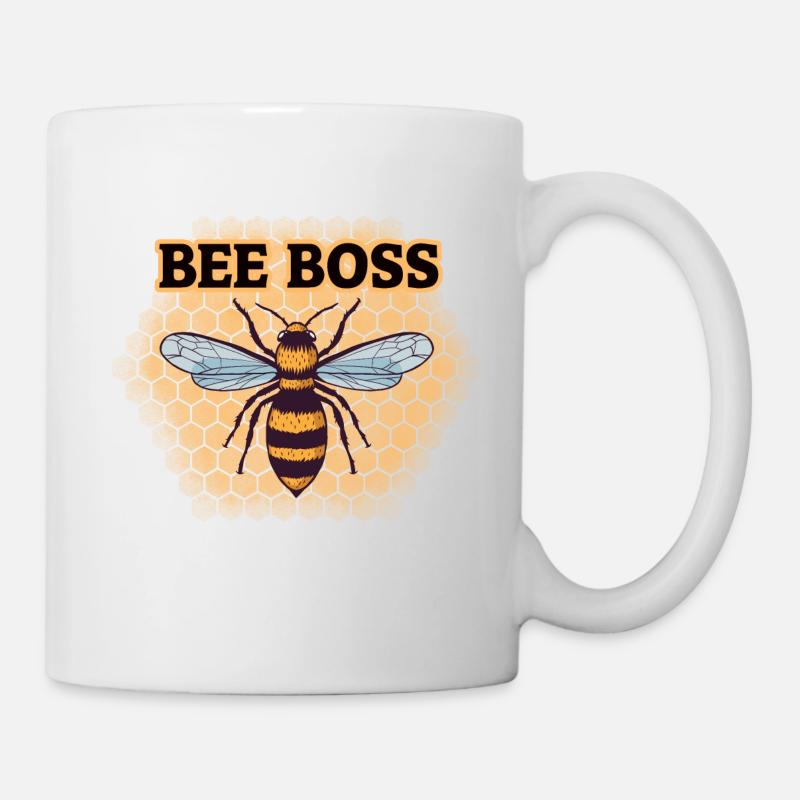 Bee Boss Beekeeping Lovers Honey-Bee - Mug - white