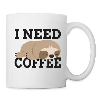 Drôle J'ai besoin d'une idée cadeau drôle de café - Mug blanc - blanc - Droite