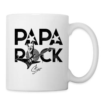 Papa rock star - Mug blanc - blanc - Droite