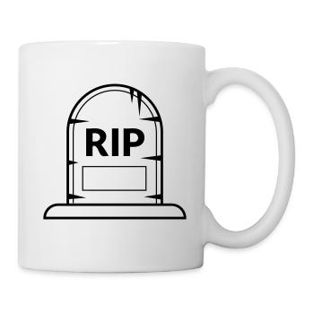 Grabstein - Tasse - Weiß - Rechts