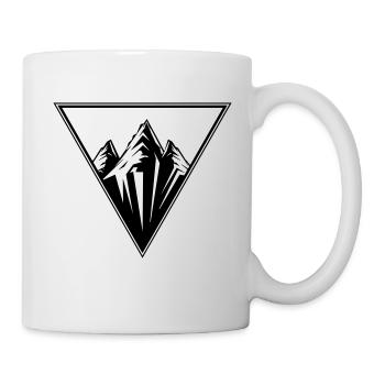 berge symbol icon triangle - Tasse - Weiß - Rechts
